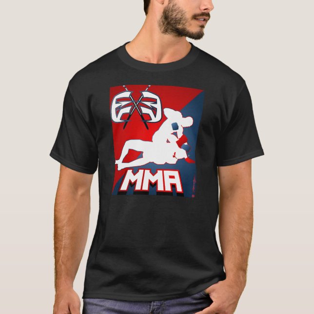 EXE MIXED MARTIAL ARTS - Kampf-Flagge T-Shirt (Vorderseite)