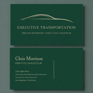 Executive-Chauffeur Modern Visitenkarte
