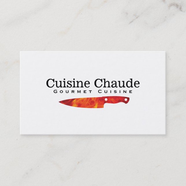 Executive Chef | Feuer II Visitenkarte (Vorderseite)