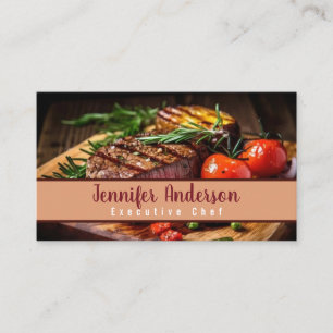 Executive Chef Persönlicher Koch Sous Chef Restaur Visitenkarte