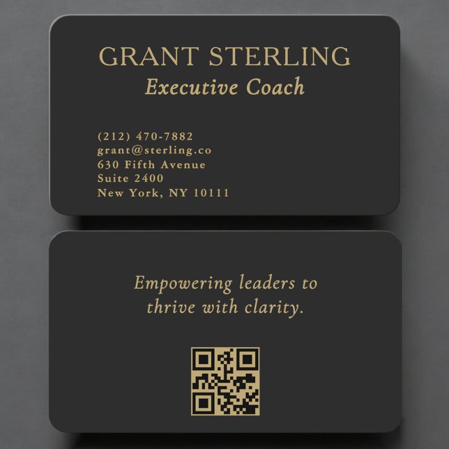Executive Coach QR Code Professional Visitenkarte (Von Creator hochgeladen)