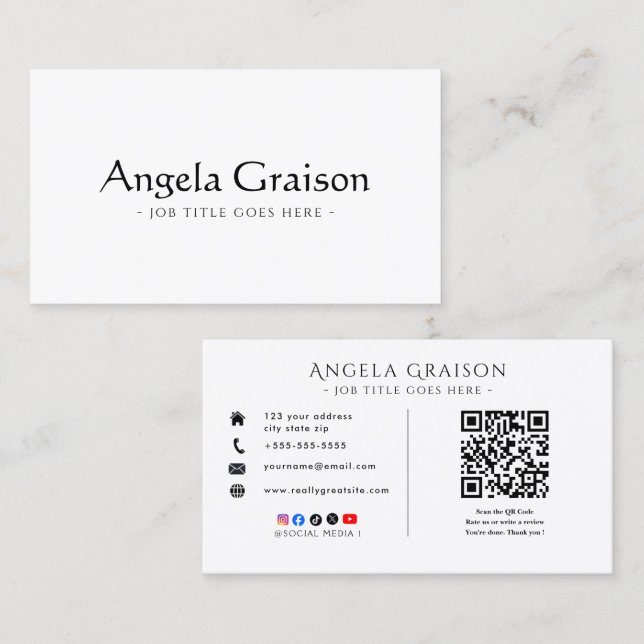 Executive Director Business Card  Visitenkarte (Vorne/Hinten)