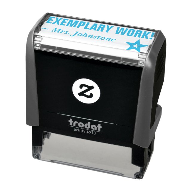 "EXEMPLARARISCHE ARBEIT!" + Name des benutzerdefin Permastempel (Produkt)