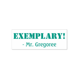 "EXEMPLÄRE!" Erzieherin Rubber Briefmarke Permastempel