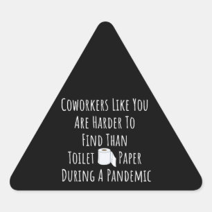 Exemplare von Kollegen wie Sie sind schwerer zu fi Dreieckiger Aufkleber