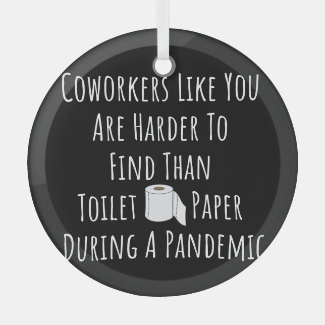 Exemplare von Kollegen wie Sie sind schwerer zu fi Ornament Aus Glas (Vorderseite)