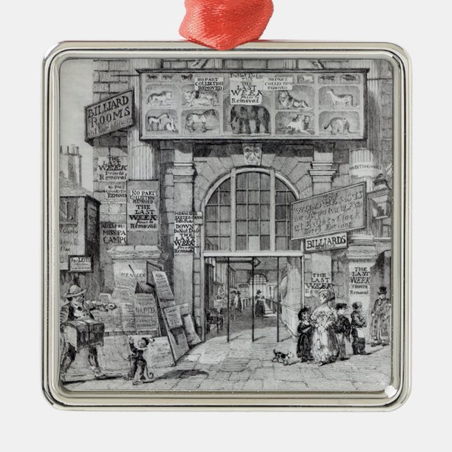 Exeter-Änderung, die den Eingang zeigt Ornament Aus Metall (Vorne)