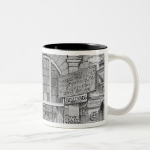 Exeter-Änderung, die den Eingang zeigt Zweifarbige Tasse