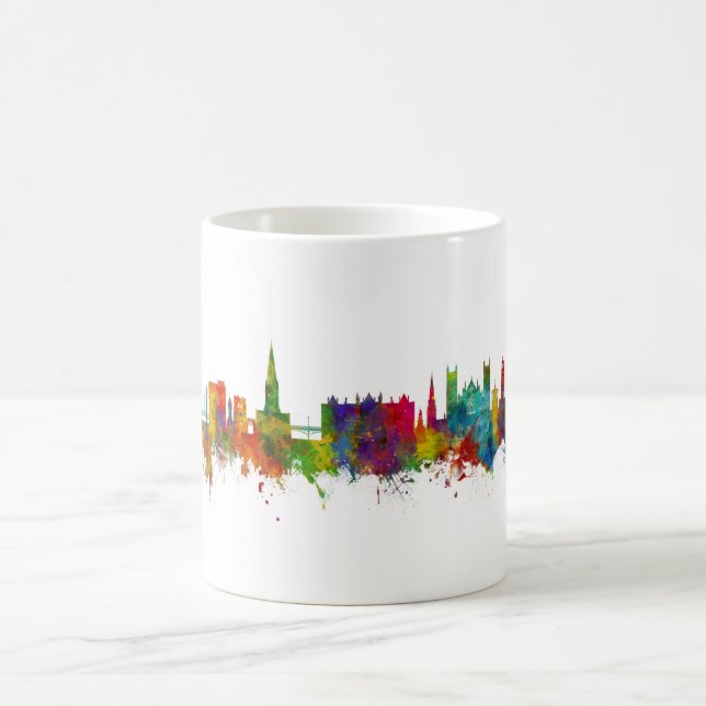 Exeter England Skyline Kaffeetasse (Mittel)