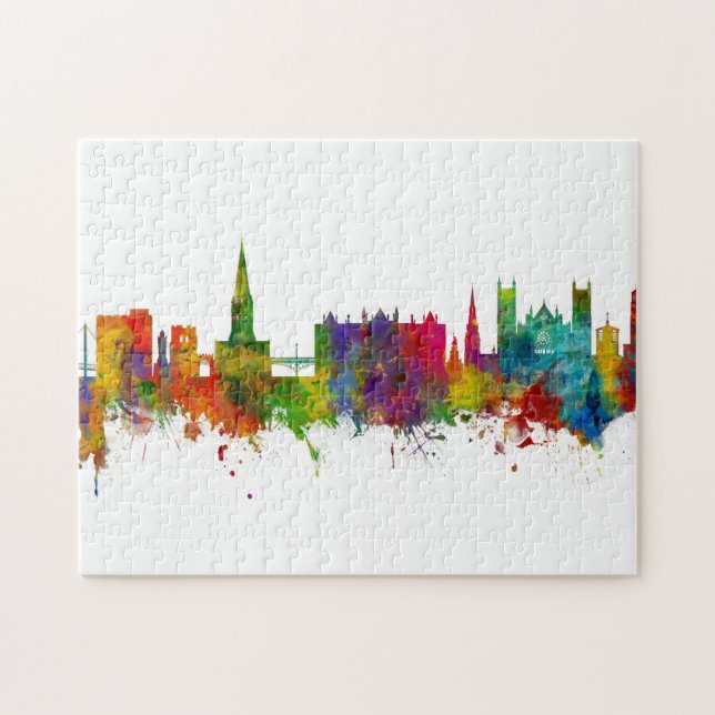 Exeter England Skyline Puzzle (Horizontal)