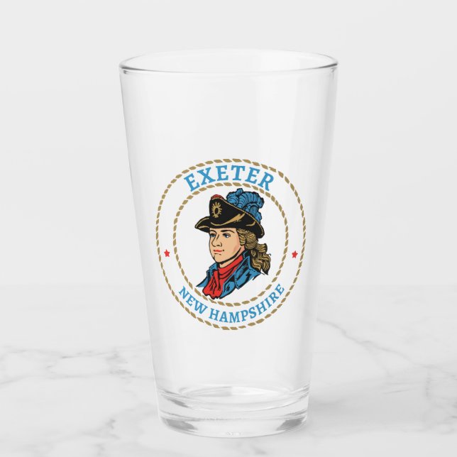 Exeter New Hampshire Colonial Glas (Vorderseite)