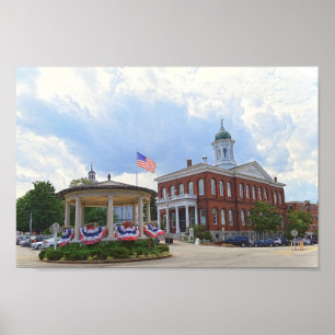 Exeter, New Hampshire, Rathaus Poster