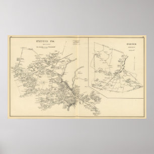 Exeter PO, Stadt von Exeter Poster
