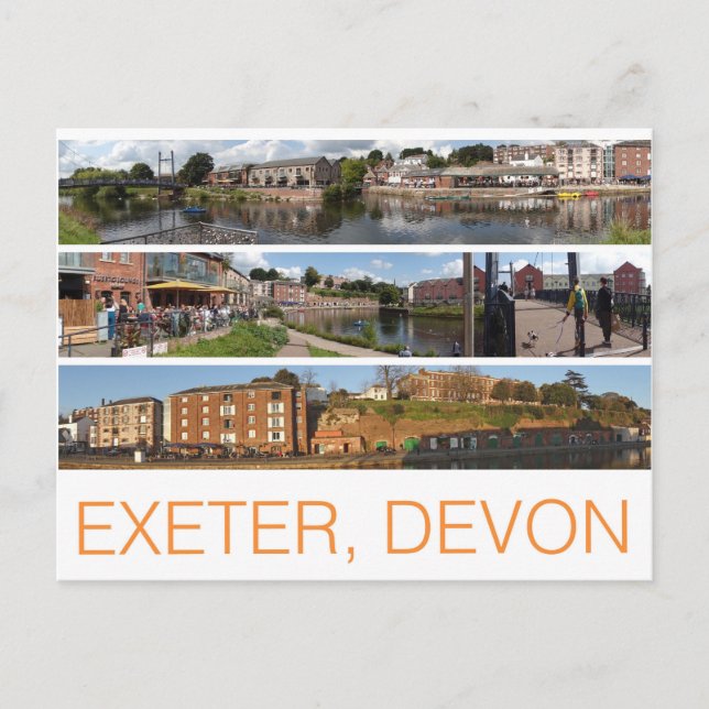 Exeter Postkarte (Vorderseite)