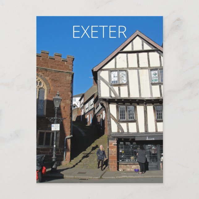 Exeter Postkarte (Vorderseite)