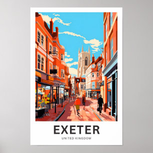 Exeter United Travel Print Poster