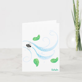 Exhale. Blank Inside Dankeskarte