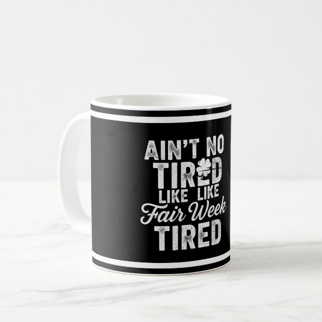 Exhausted But Happy Design  Kaffeetasse (Vorderseite Links)