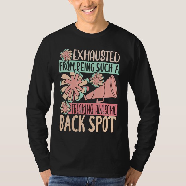 Exhausted From Being Freaking Awesome Back Spot Ch T-Shirt (Vorderseite)
