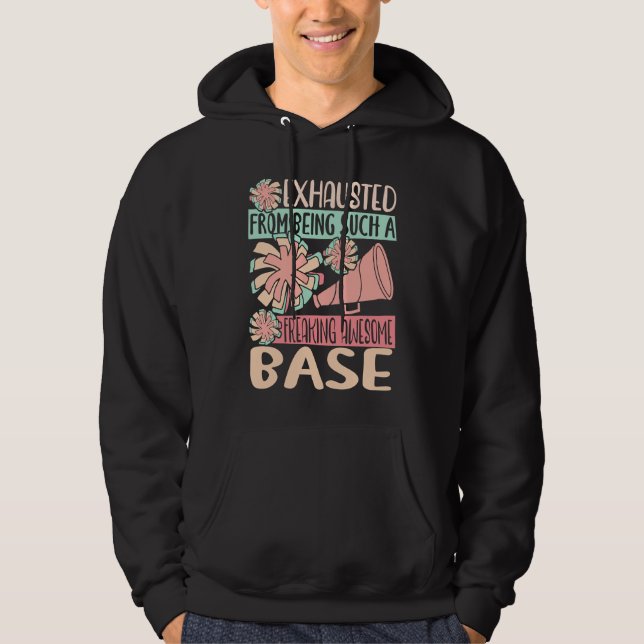 Exhausted From Being Such Freaking Awesome Base Ch Hoodie (Vorderseite)