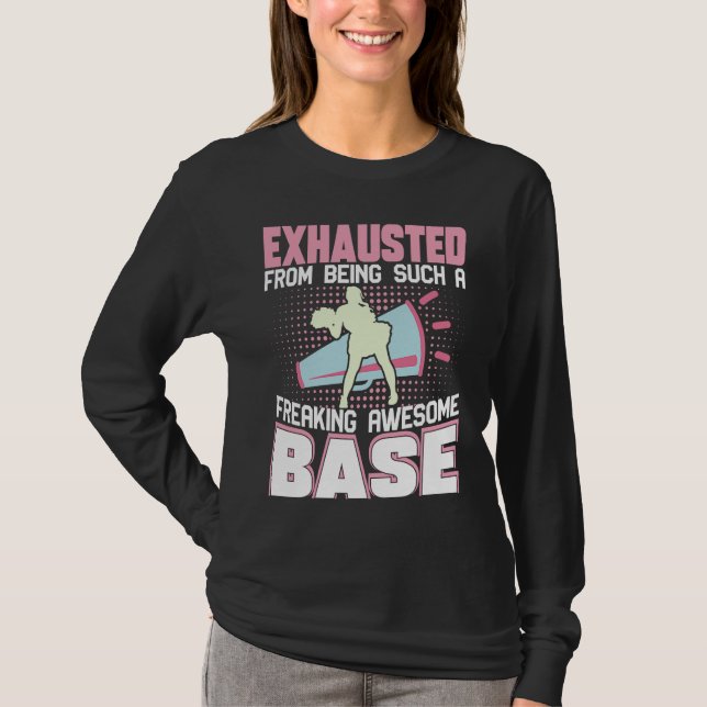 Exhausted From Being Such Freaking Awesome Base Ch T-Shirt (Vorderseite)