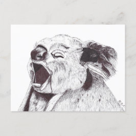 EXHAUSTED KOALA POSTKARTE