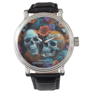 EXISTENTIAL LITE Memento Mori Lovers Skulls Armbanduhr