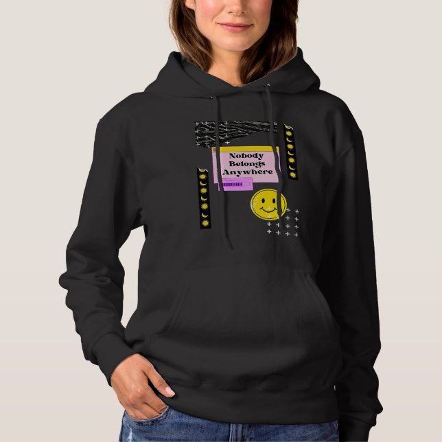 Existentialism Philosophy Quote Hoodie (Vorderseite)