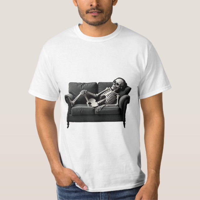 Existenz ist der erschöpfende Skeletton-T - Shirt (Vorderseite)