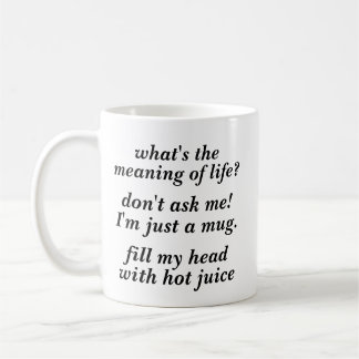 Existenzbedeutung der Leben-Tasse Kaffeetasse