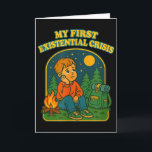 Existenzielle Krise Lustig Blackcraft Dunkler Humo Karte<br><div class="desc">Existenzielle Krise Lustig Blackcraft Dunkler Humor Goth Punk</div>