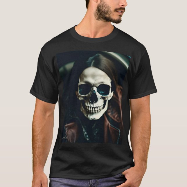 EXISTENZIELLE LITE "Kev" Skull T-Shirt (Vorderseite)