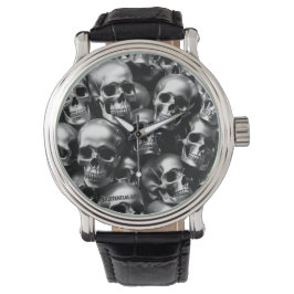 EXISTENZIELLE LITE Silber Skulls beobachten Armbanduhr