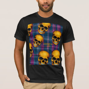 EXISTENZIELLE LITE-Skulpturen auf Tartan 1a T-Shirt