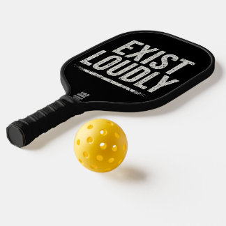Existiere lautstark Mutiges schwarzes Pickleball-P Pickleball Schläger