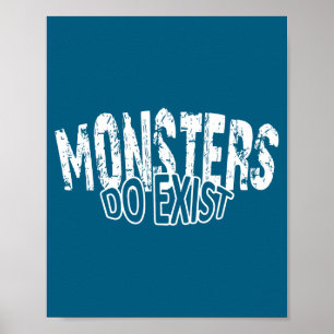 Existieren Monster Workout Retro Eisen Poster