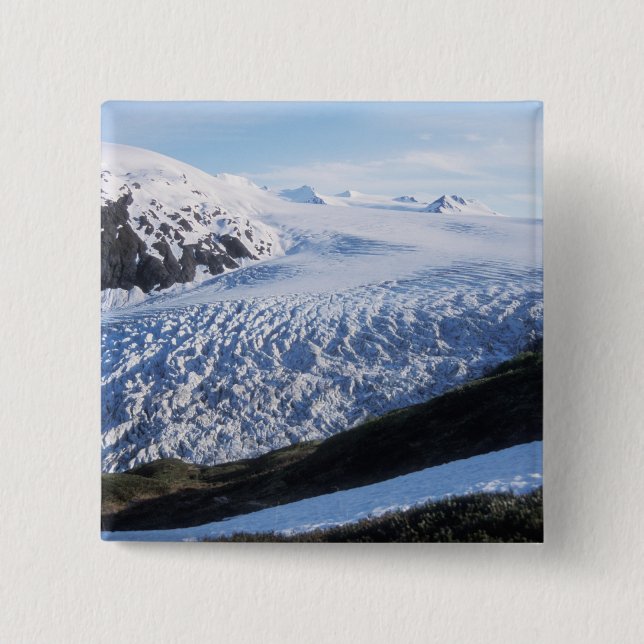 Exit Glacier in Kenai Fjords National Park Button (Vorderseite)