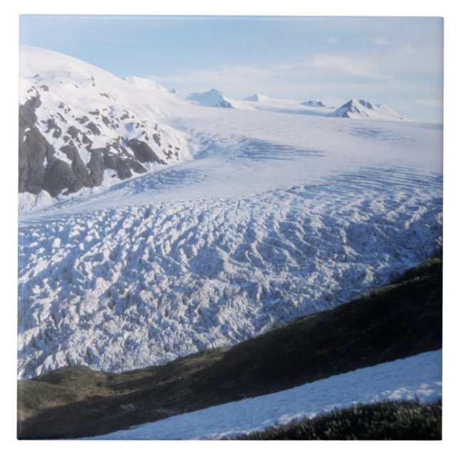 Exit Glacier in Kenai Fjords National Park Fliese (Vorderseite)
