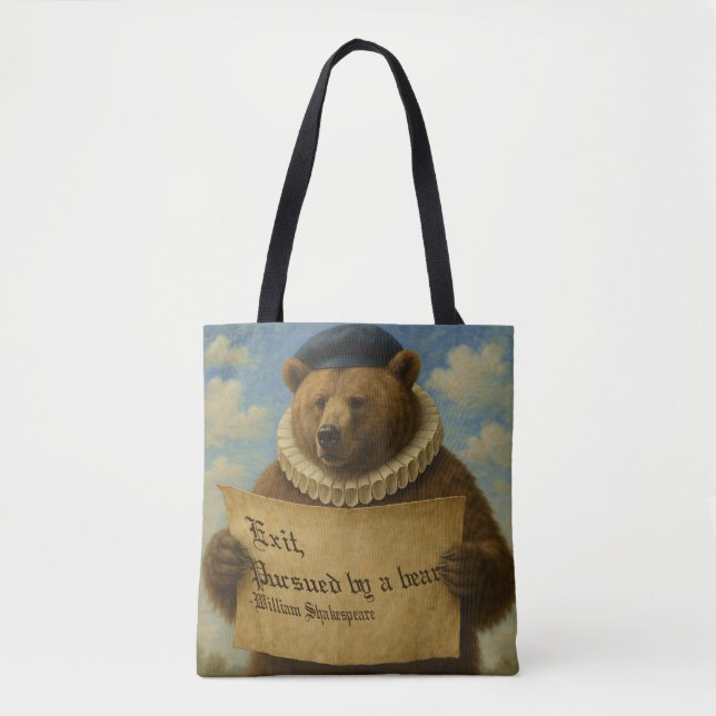 Exit, pursued by a bear Shakespeare quote bear (Vorderseite)