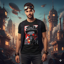 Exit System | Retro Steampunk Alien Tee