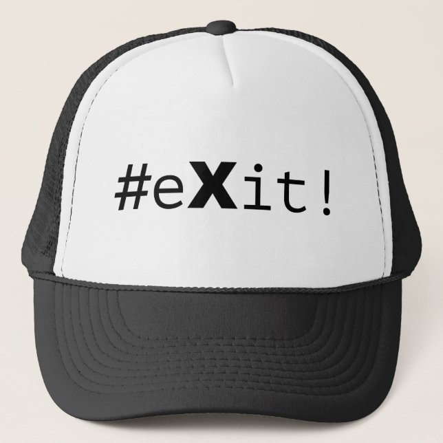 #eXit! Truckerkappe (Vorderseite)