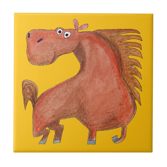 Exited Horse Fliese (Vorderseite)