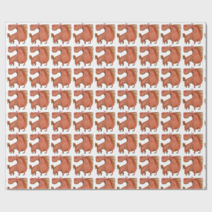 Exited Horse Geschenkpapier
