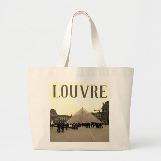 EXKLUSIV LOUVRE TOTE BAG JUMBO STOFFBEUTEL (Vorne)