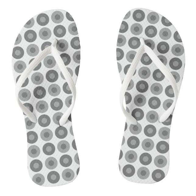 Exklusive graue Kreise Männer Frauen kippen Flops Flip Flops (Fußbett)