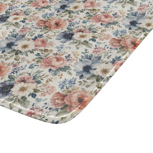 Exklusive handgemalte Aquarell-Cluster Schneidebrett
