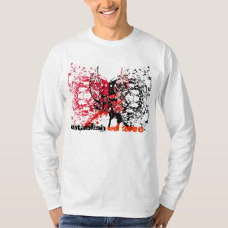 Exklusive Langspielplatte schwärzte langes T-Shirt