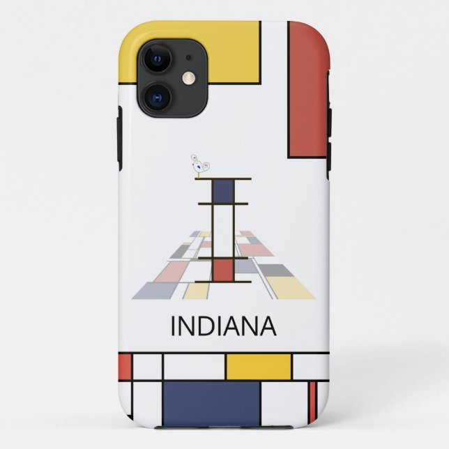 Exklusive Neoplastik Art Monogram. Buchstabe I Case-Mate iPhone Hülle (Rückseite)