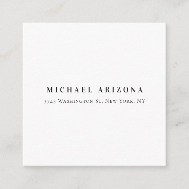 Exklusive persönliche moderne Bezeichnung Begleitkarte (Vorderseite)