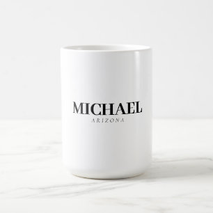 Exklusive persönliche moderne Bezeichnung Kaffeetasse